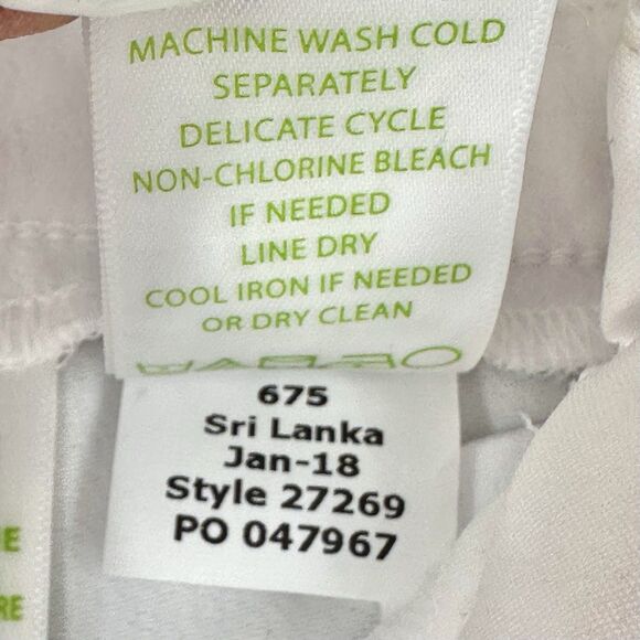 Lilly Pulitzer Alessia Stretch Dinner Pants 8 White Trousers Slim Ankle Resort - Picture 13 of 16